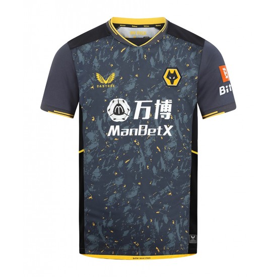 Camisola Wolverhampton Wanderers Equipamento Segundo 2021-2022 Manga Curta